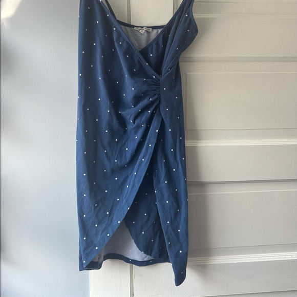 Dark blue and white polka dot dress - Picture 2 of 7